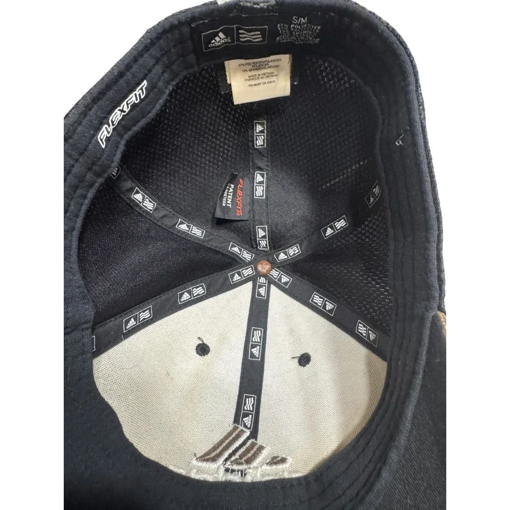 Adidas Men Hat S/M Black Camo Polyester Spandex Mesh Flexfit TaylorMade Golf Cap